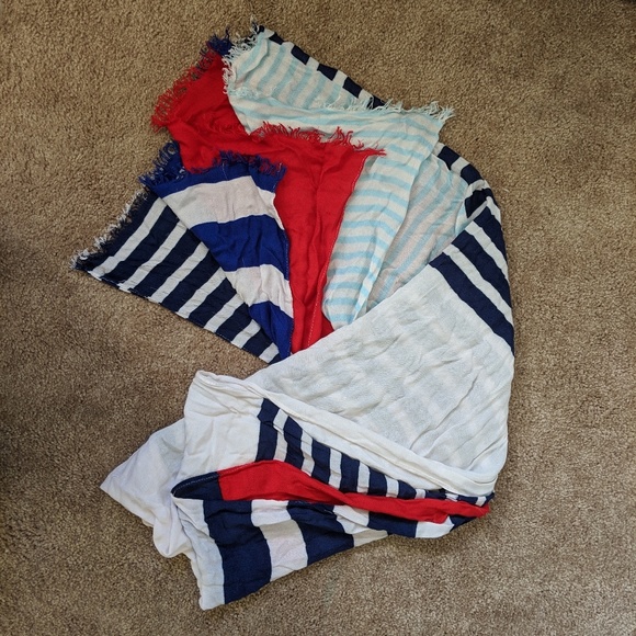 Multi pattern sailor inspired scarf - Picture 2 of 3